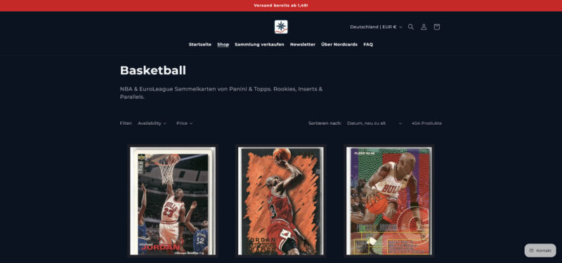 Basketballeinzelkarten online kaufen bei nordcards
